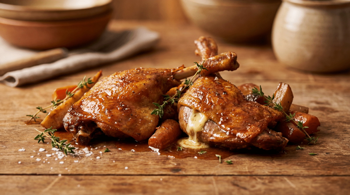 Cuisses de canard en mijoteuse pour un dîner tout en douceur